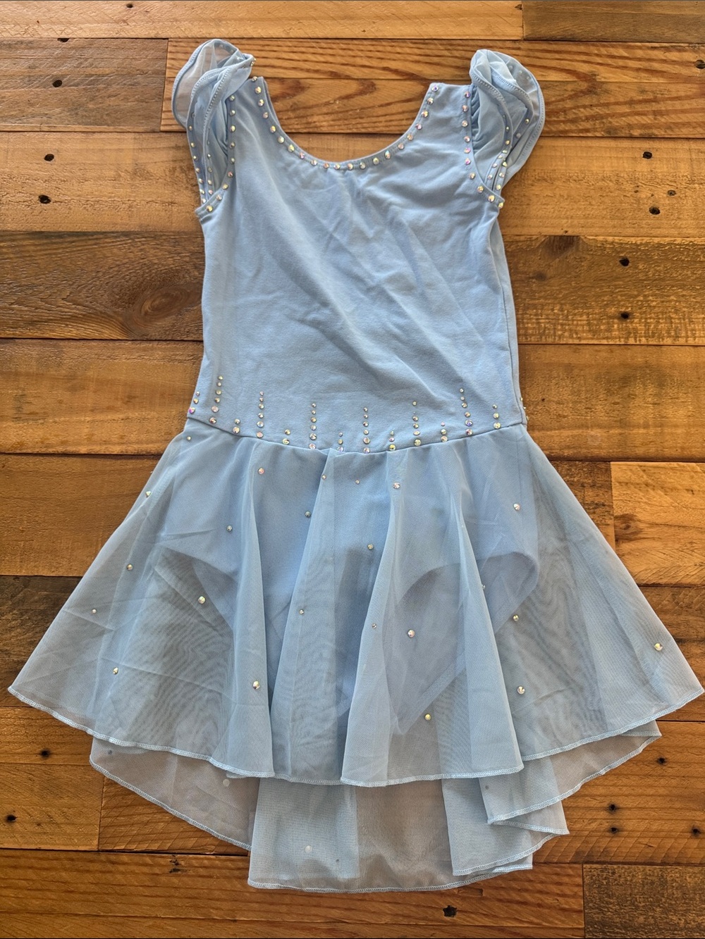 Rhinestoned ballet leotard